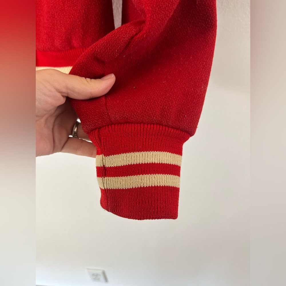 Vintage Collegiate Varsity Olivet College‎ Bands Chainstitch Red Jacket - Picture 6 of 15